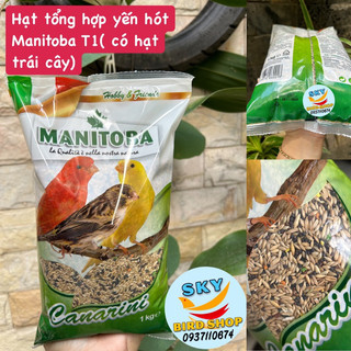 Hạt tổng hợp yến hót có trái cây túi nguyên 1kg( Manitoba Ý)