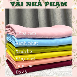 VẢI LỤA MANGO MÀU-KHỔ 1.5M-VẢI NHÀ PHẠM