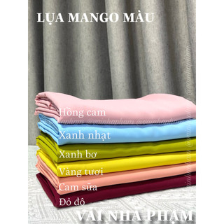 VẢI LỤA MANGO MÀU-KHỔ 1.5M-VẢI NHÀ PHẠM