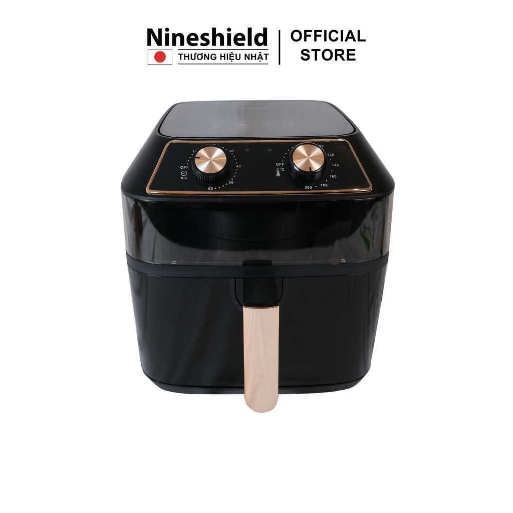 Nồi chiên không dầu Nineshield KB8001M dung tích 10L - Nồi chiên đa năng an toàn cho sức khoẻ - Hàng chính hãng