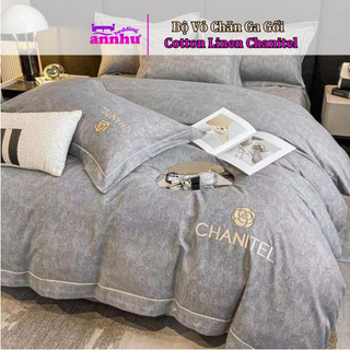 Bộ Vỏ Chăn Cotton Linen Chanitel 4 Món Nhập Khẩu An Như Bedding