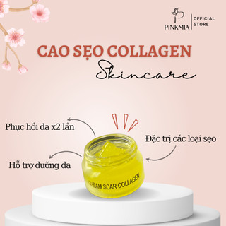 (Chính Hãng) Cao Sẹo Collagen Pinkmia Hũ 20g Dùng Sau Đốt Nốt Ruồi, Mụn Thịt, Bắn Laser, Lăn Kim Giúp Dịu Da Liền Sẹo Nh