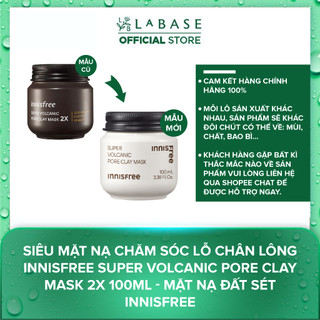 Siêu mặt nạ chăm sóc lỗ chân lông innisfree Super Volcanic Pore Clay Mask 2X 100ml - Mặt Nạ Đất Sét Innisfree