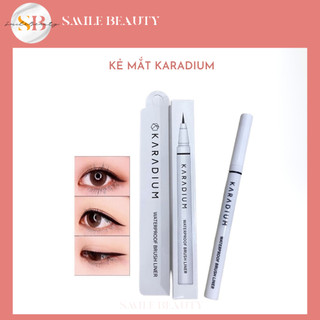 Bút kẻ mắt nước sắc nét, không trôi karadium waterproof eyeliner pen - vỏ trắng
