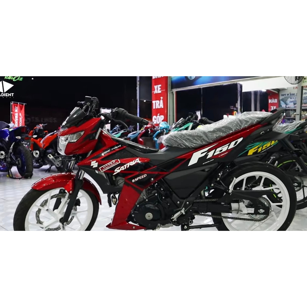 TEM RỜI SATRIA - RAIDER ZIN ĐỎ ĐEN , TEM CAO CẤP 3 LỚP SẮC NÉT