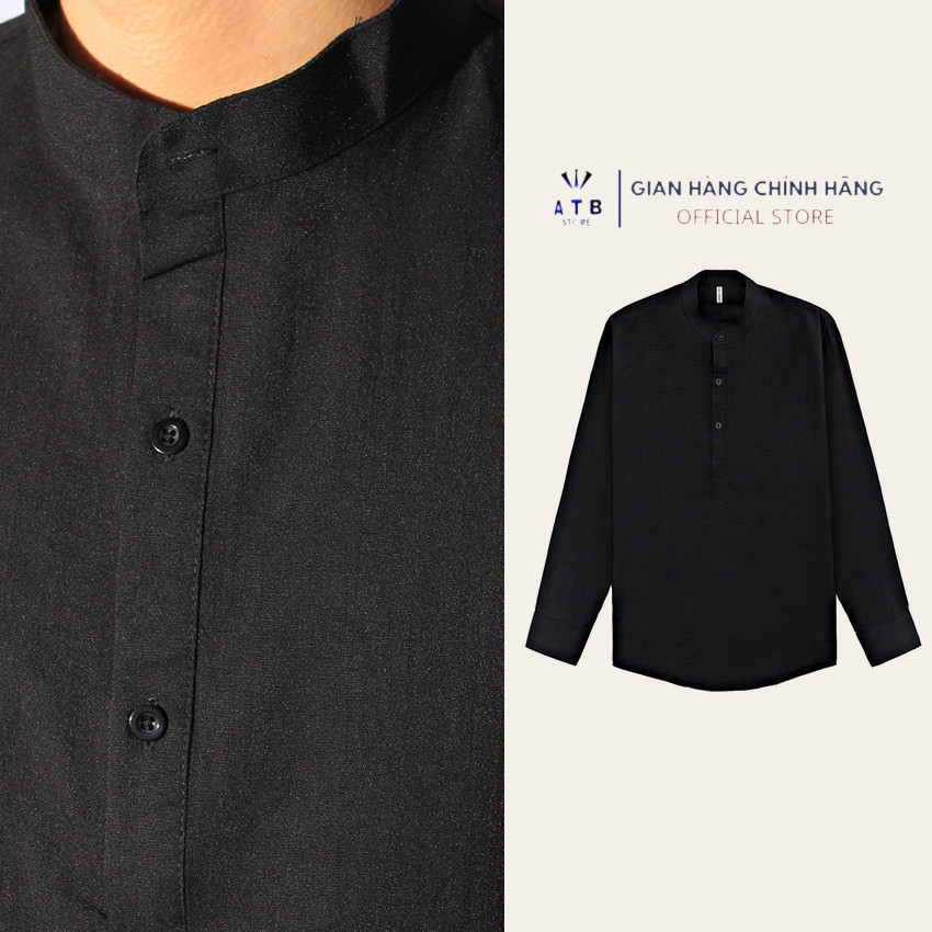 Áo Dài Tay 3 Khuy,  Chất Liệu Vải Đũi Xước Cao Cấp , Co Giãn Nhẹ , Thoáng Mát , Dễ Chịu