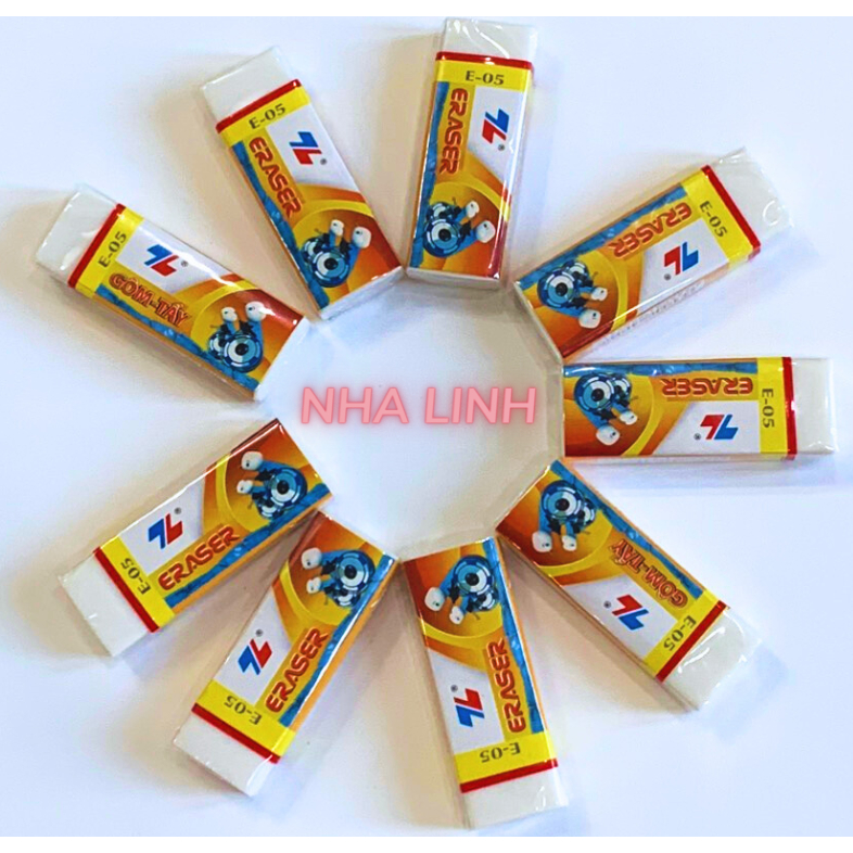 Set 02 Gôm E05 nhiều màu