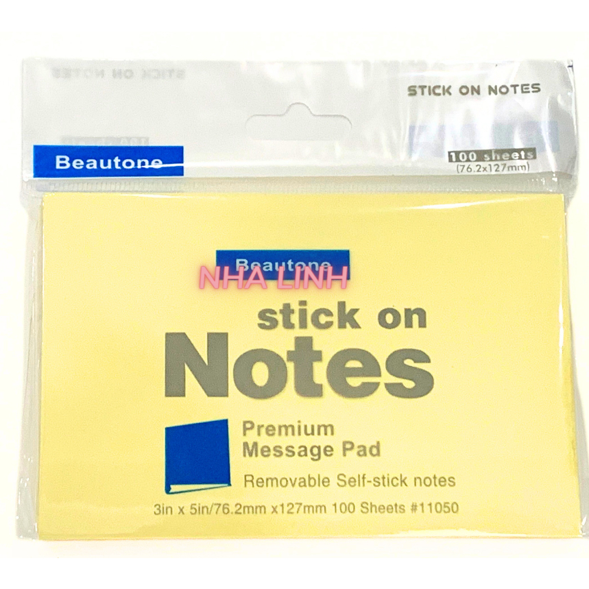 Giấy Note ghi chú dạ quang đủ size 3x2, 3x3 , 3x4 , 3x5 , keo dán chắc chắn