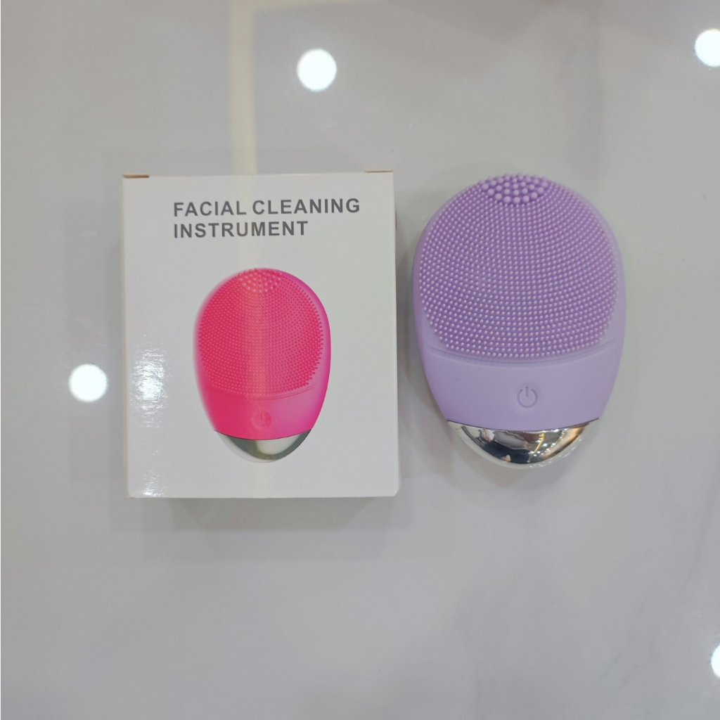 Máy Rửa Mặt Silicone Cầm Tay Chống Nước Đa Năng Làm Sạch Sâu Giúp Da Trắng Sáng Mịn Màng