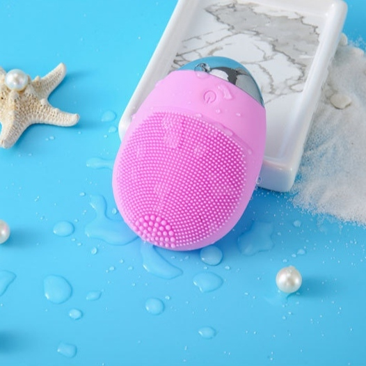 Máy Rửa Mặt Silicone Cầm Tay Chống Nước Đa Năng Làm Sạch Sâu Giúp Da Trắng Sáng Mịn Màng