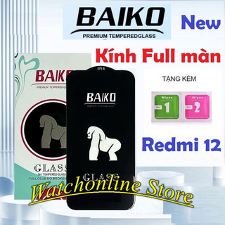 Cường lực full màn baiko xiaomi redmi 12 note 12 4g note 13 pro note 12r note 12 pro note 12s note 12 turbo note 13r pro