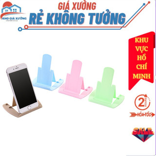  Giá Đỡ Điện Thoại Mini Xép Gấp Gọn Chất Liệu Nhựa Cứng, Bền Bỉ, Xinh Xắn Kệ Đỡ Dùng Học Online, Xem Film