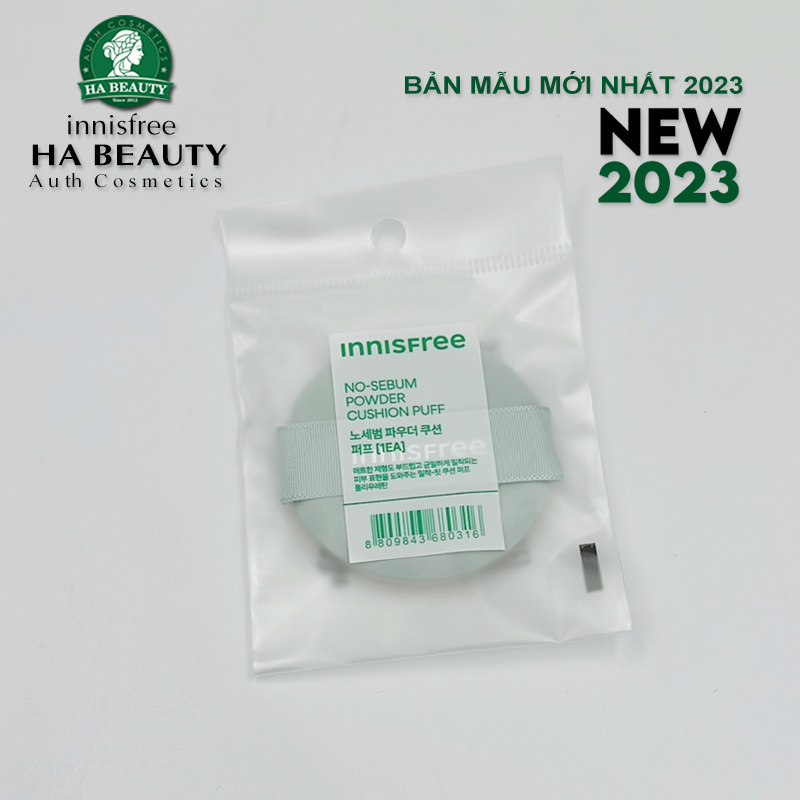 Mút tán phấn nước Kiếm soát nhờn innisfree No Sebum Powder Cushion Puff 1ea