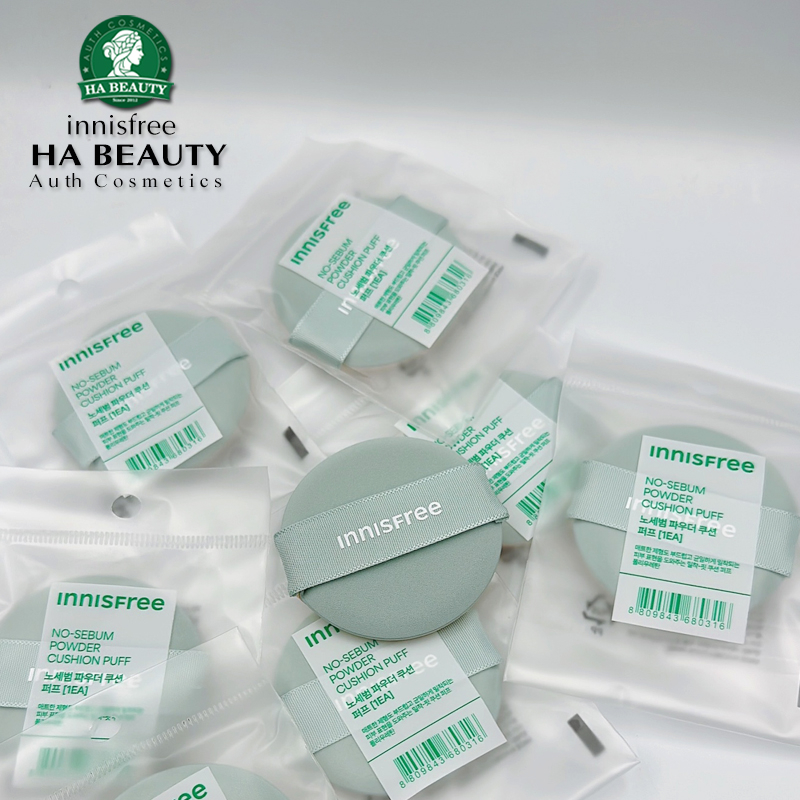 Mút tán phấn nước Kiếm soát nhờn innisfree No Sebum Powder Cushion Puff 1ea