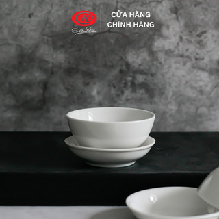 Bát chấm sứ Minh Châu HC trắng trơn 9cm - C03