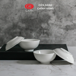 Bát chấm sứ Minh Châu HC trắng trơn 9cm - C03