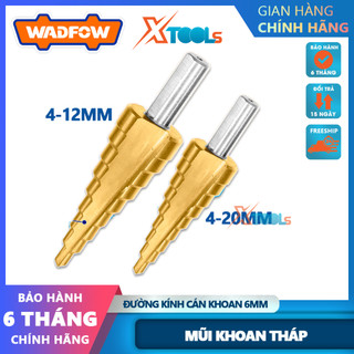 Mũi khoan tháp wadfow wjd1401 kích thước 4-12mm, 4-20mm đường kính cán khoan 6mm mũi khoan tháp chất liệu hss tốc độ cao