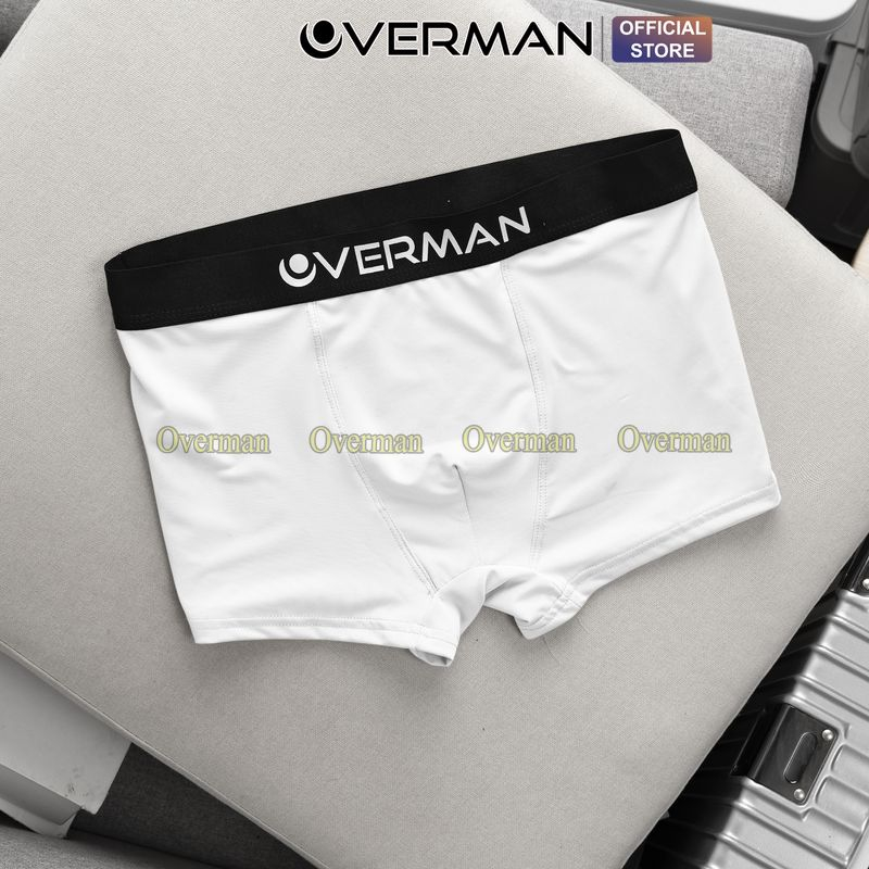 Quần sịp đùi nam Boxer OVERMAN chất Cotton thun lạnh cotton OVERMA co dãn cực tốt SD08 (che tên) - OVERMAN