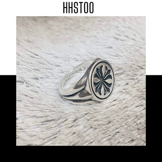 Nhẫn chrome hearts bạc 925 Nhẫn nam nữ cá tính Họa tiết Mặt nhẫn chromeheart chất lượng, Trang sức bạc cao cấp HHST00