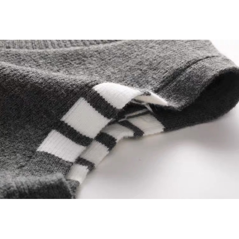 Áo gile len màu ghi xám hàng Yimisun cao cấp