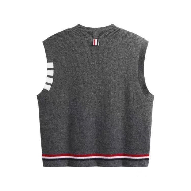 Áo gile len màu ghi xám hàng Yimisun cao cấp