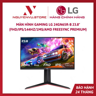 Màn hình Gaming LG 24GN65R-B 24 Inch (FHD/IPS/144Hz/1ms/FreeSync) - LG Ultragear 24GN65R-B - Hàng chính hãng