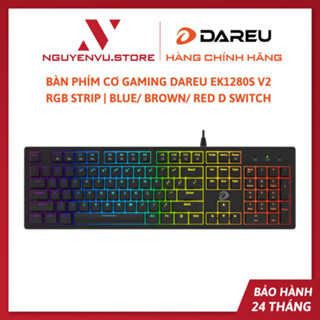 Bàn phím cơ Gaming DareU EK1280s V2 - Dải Led 2 bên sườn - Led Rainbow D-Switch - Hàng chính hãng