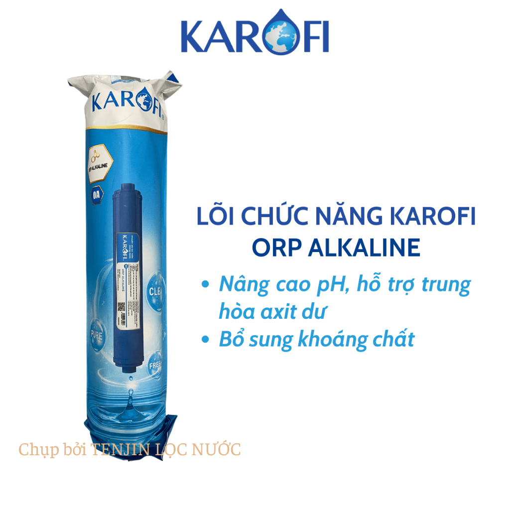 Lõi Lọc Nước ORP Alkaline Karofi Số 9 Chức Năng Nâng Cao pH Bổ Sung Khoáng Chất Giúp Cơ Thể Khỏe Hơn
