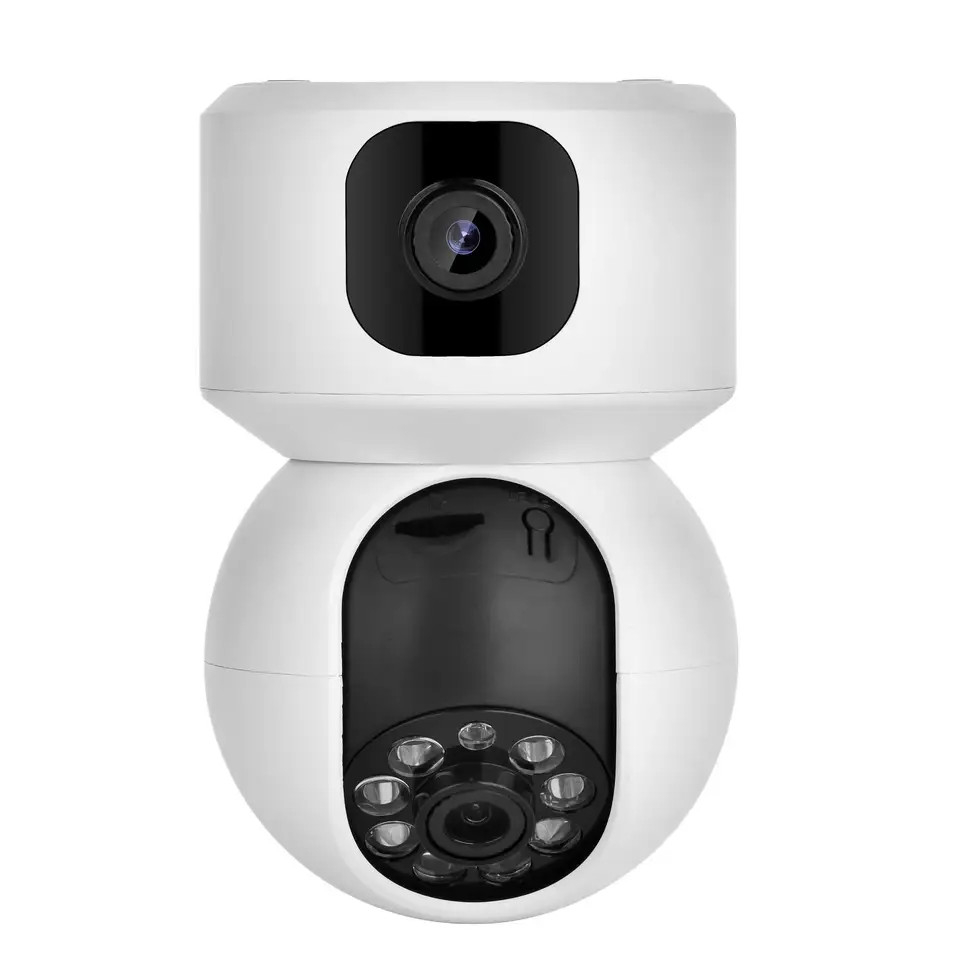 Combo 2 Camera WiFi Yoosee 2 Mắt Kép YS2304 Kèm Thẻ 64Gb - Camera 2 Mắt Trong Nhà 4.0Mpx Siêu Nét Xoay 355 Độ