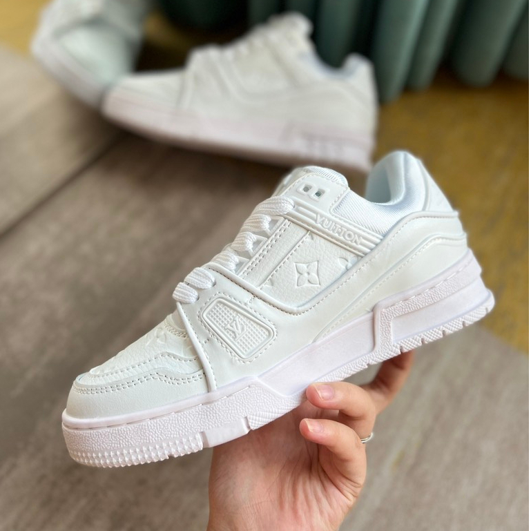 Giày Thể Thao LV Trainer White,Giày Louis Vuitton Traine Bản Trắng Hàng Cao Cấp .