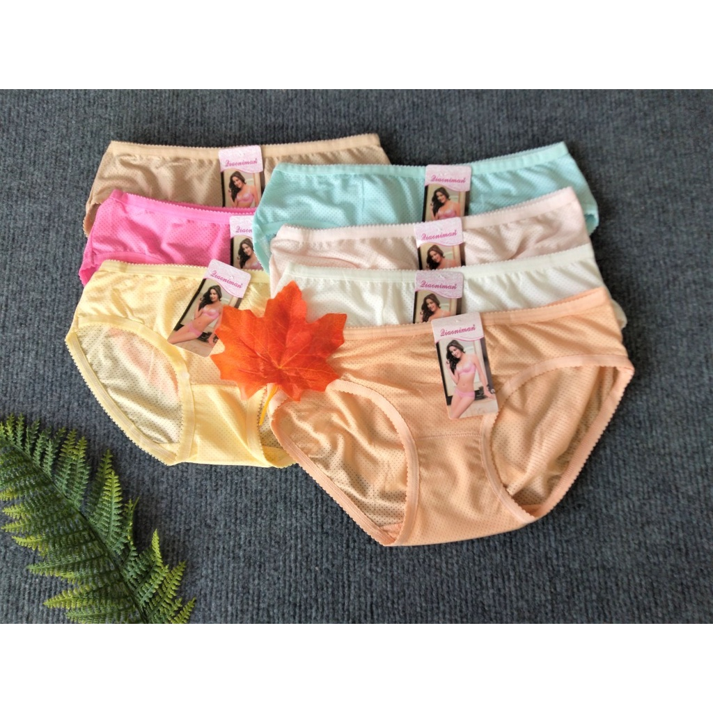 Combo 10 Quần lót nữ thun lạnh thông hơi kháng khuẩn, thoáng mát.