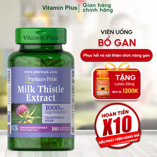 Viên uống bổ gan, làm mát gan, giải độc gan, tăng cường chức năng gan  Milk Thistle Extract 1000mg 180 viên mẫu mới.