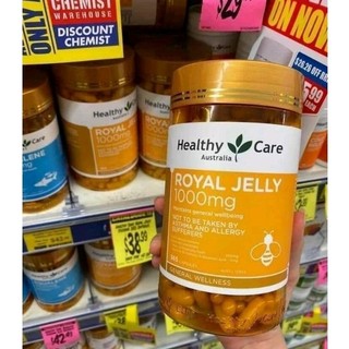 Sữa Ong Chúa Healthy care Royal Jelly 1000mg 365 viên