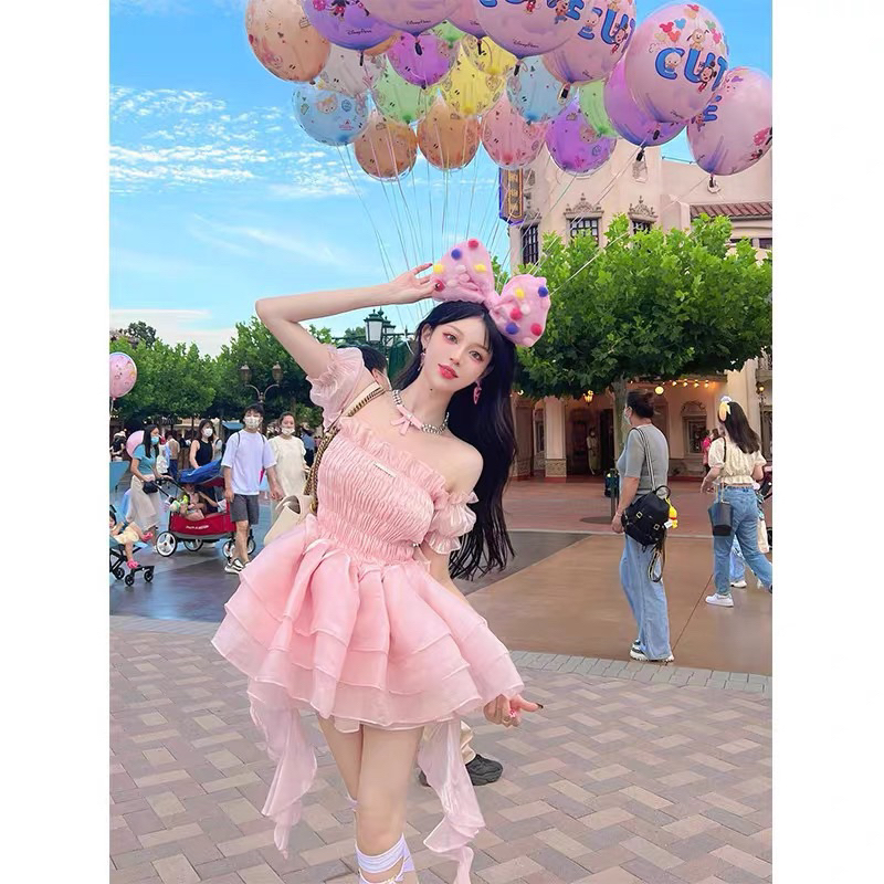 ĐẦM CÔNG CHÚA TRỄ VÀI XOÈ BỒNG CHẤT LIỆU ORGANZA CAO CẤP LOẠI 1 954