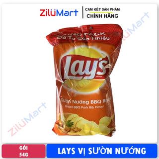 Snack khoai tây Lay's vị sườn nướng BBQ Brazil loại 54g