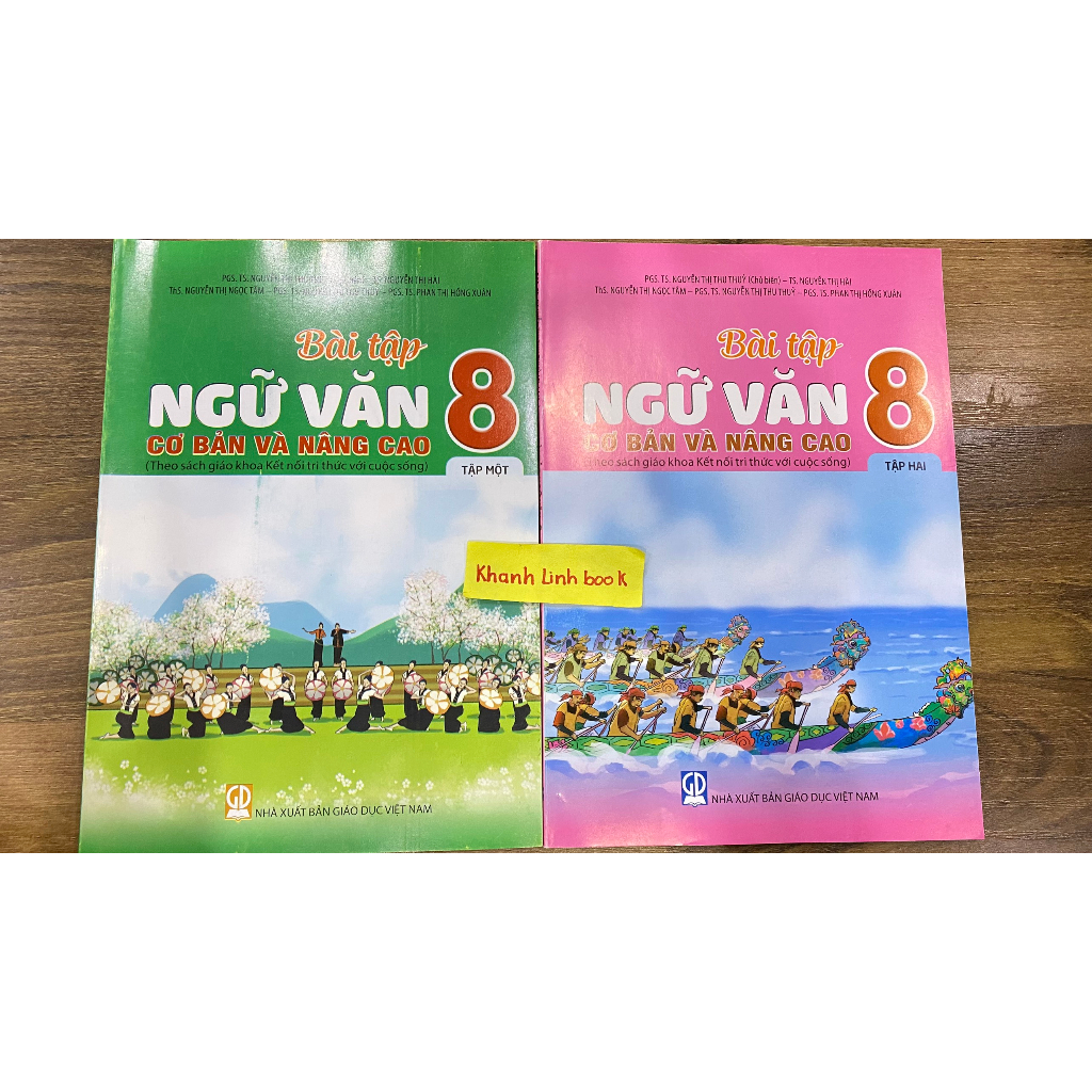 Sách - Combo Bài tập ngữ văn 8 cơ bản và nâng cao - tập 1 + 2