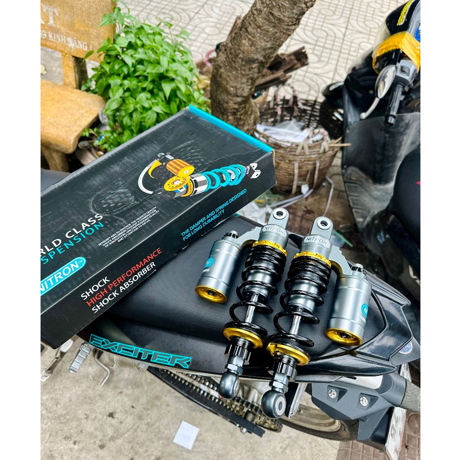 Phuộc nitron Dna Có Bình dành cho Wave Dream Future 335mm