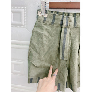 [JUNE LINEN] Q09. Quần short LINEN sọc 2 MÀU.