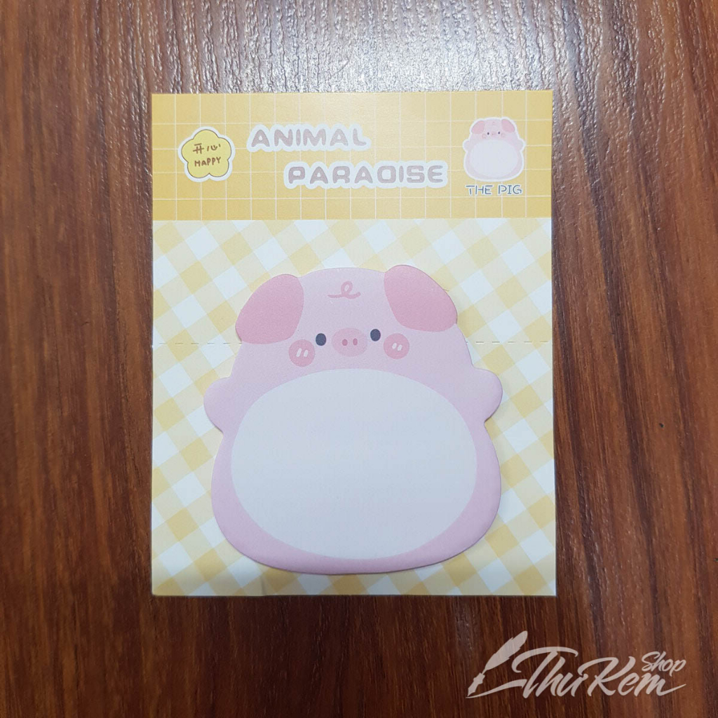 Giấy ghi chú, giấy note hình thú đáng yêu
