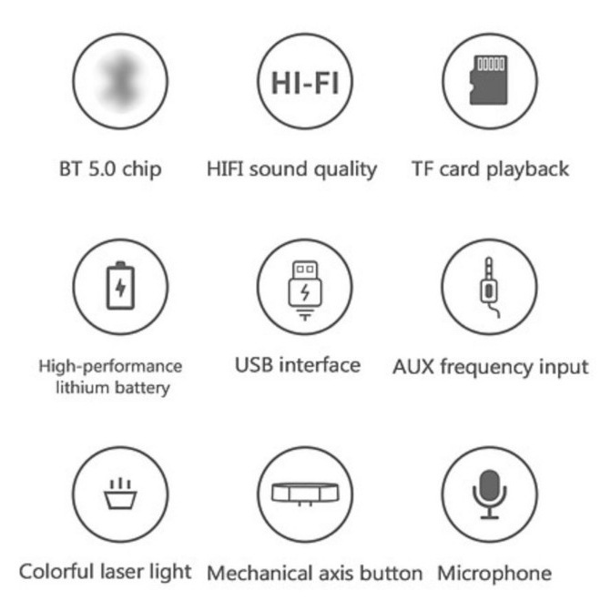 Loa Soundbar Bluetooth LED RGB Martian E-Sport Game Thủ full option thiết kế mới đẹp mắt