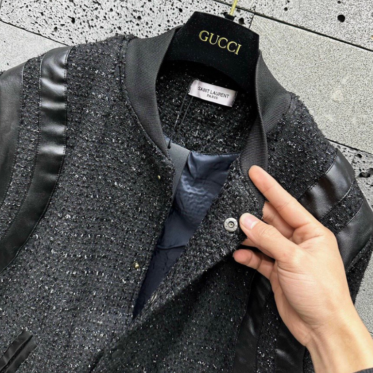 Áo teddy bomber kim tuyến phối viền da cao cấp chống bong chuẩn hàng tàu