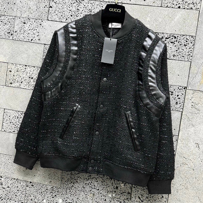 Áo teddy bomber kim tuyến phối viền da cao cấp chống bong chuẩn hàng tàu