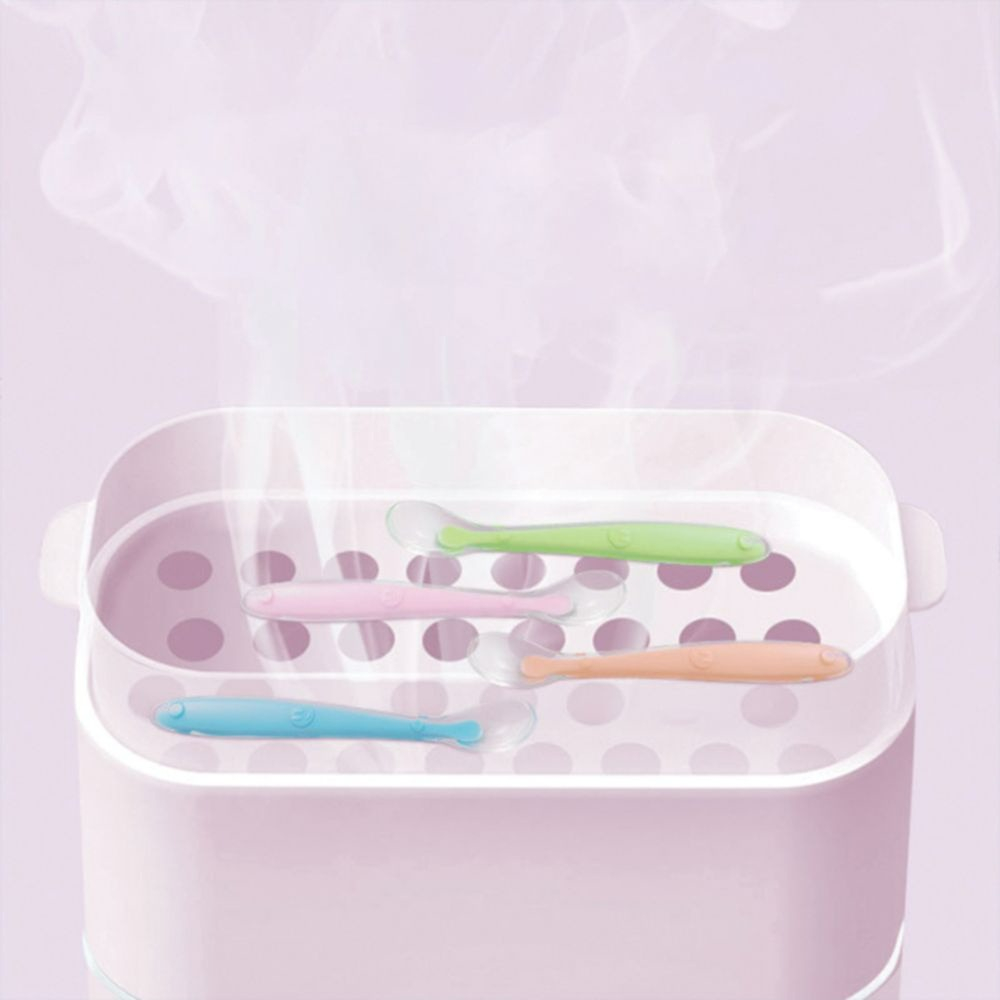 Thìa ăn dặm silicon siêu mềm an toàn cho bé