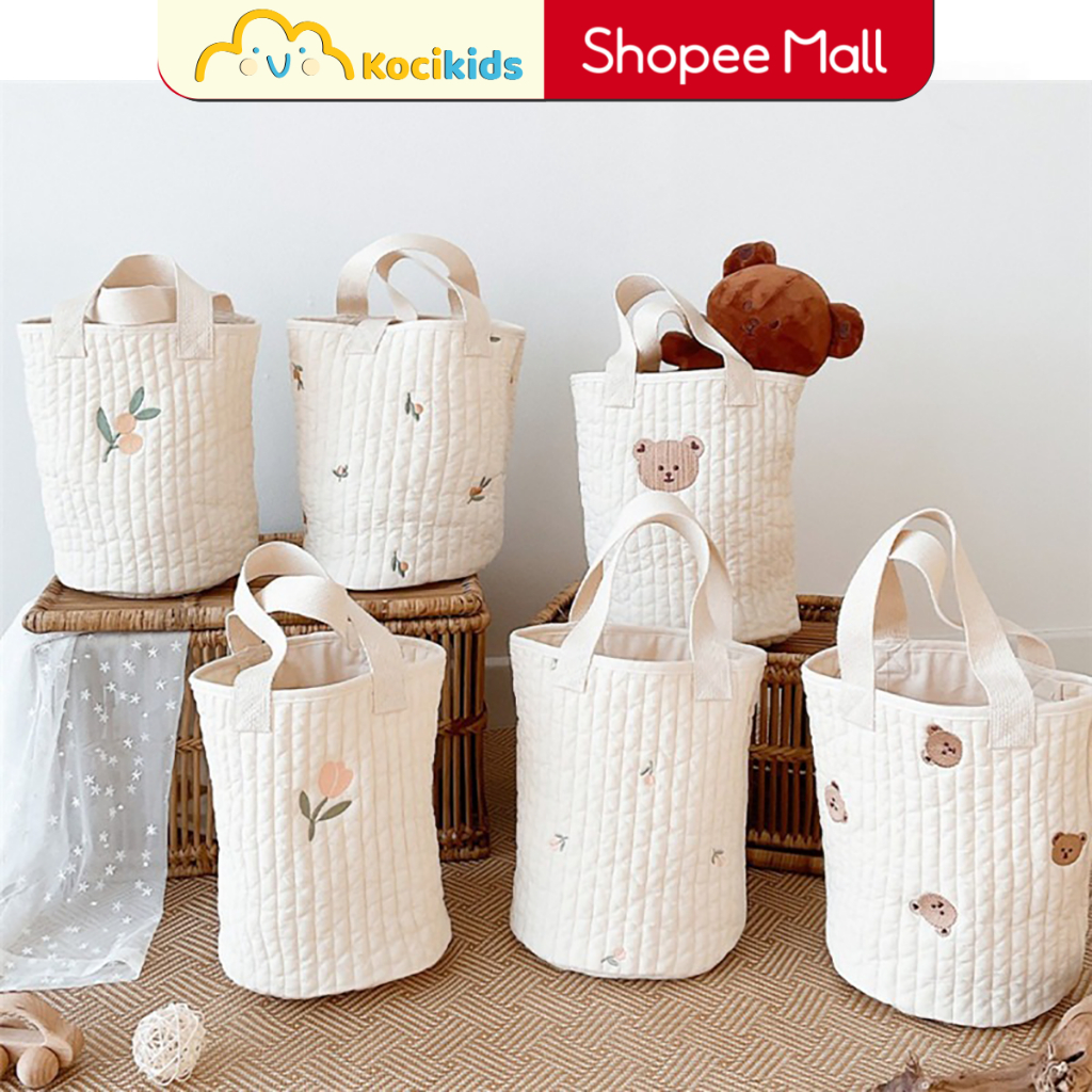 Túi đựng bỉm sữa khi đi ra ngoài - Túi đựng đồ đa năng cho bé phong cách Hàn Quốc với nhiều hoạn tiết đáng yêu