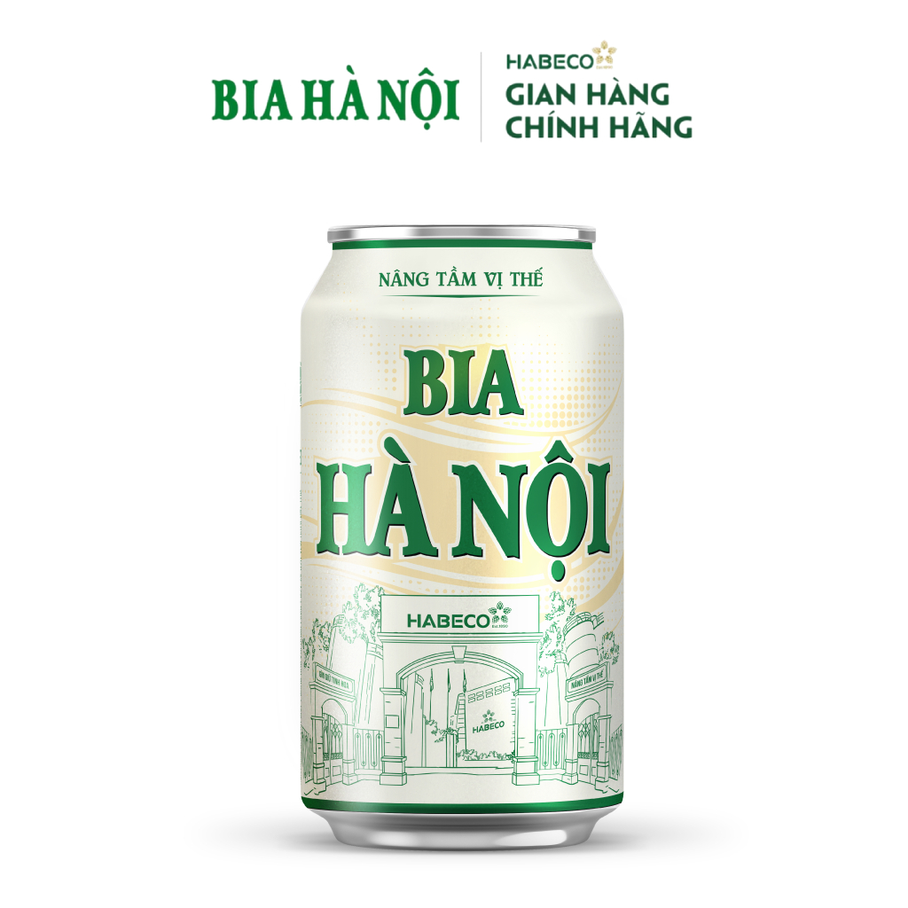 Thùng 24 lon Bia Hà Nội Nhãn Xanh - HABECO