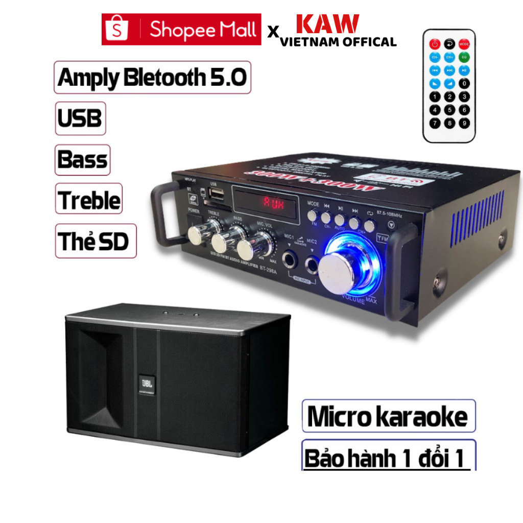 Amply bluetooth, Amly mini Karaoke Kentiger HY 803/BT-298A/BT198B có bluetooth, âm ly chơi nhạc âm thanh cực đỉnh