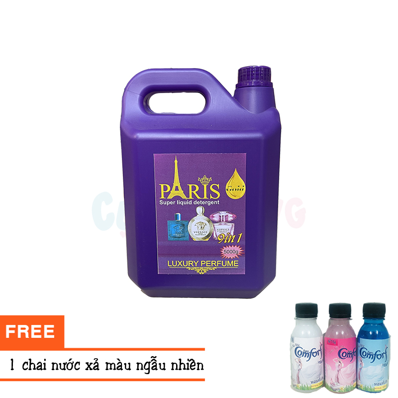 Nước Giặt Paris thơm lâu hương nước hoa  - hương nước hoa thơm lâu Tặng 1 chai nước xả màu ngẫu nhiên