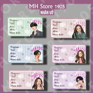 [Nhãn vở] thiết kế in hình True Beauty (Set 12c)