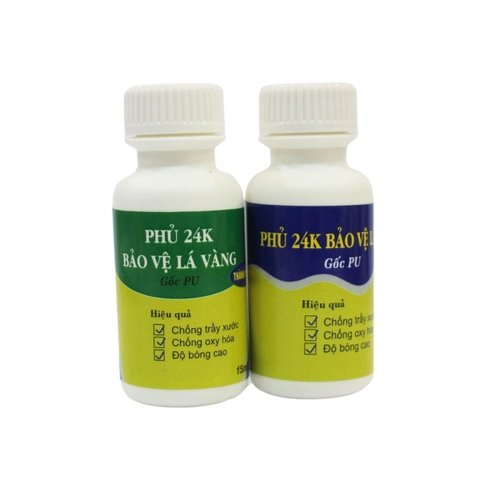 Cặp Phủ bảo vệ gốc PU 2 thành phần 45ml chống xước lá vàng, an toàn không làm mất màu vàng