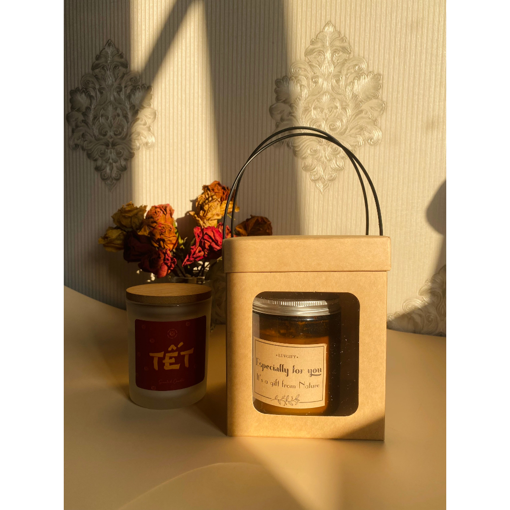 JG LẺ GIÁ SỈ - Túi Giấy Kraft Mini Đáy 8.5cm Đựng Chậu Cây, Nến Thơm, Hũ Mật Ong Nhỏ